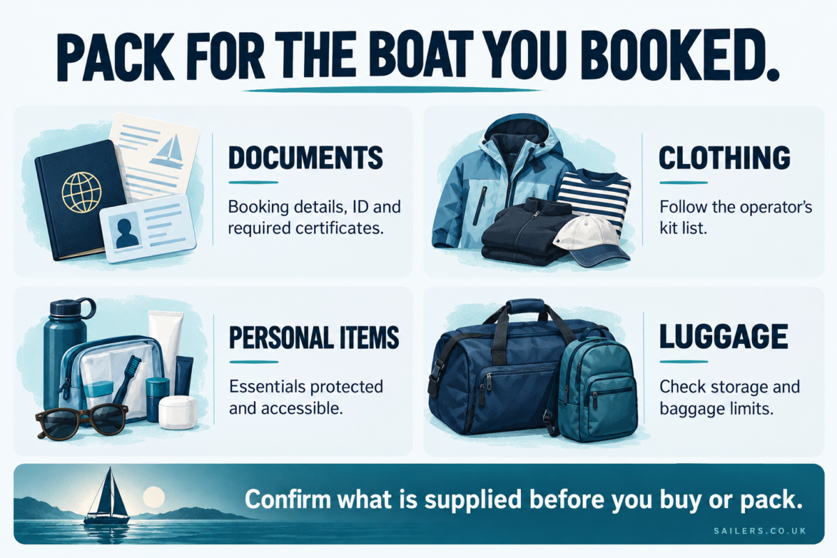 A practical sailing packing checklist